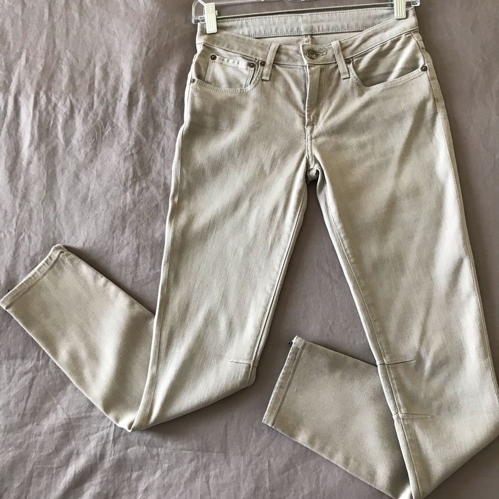 SALE🌟Helmut Lang skinny cropped beige jeans